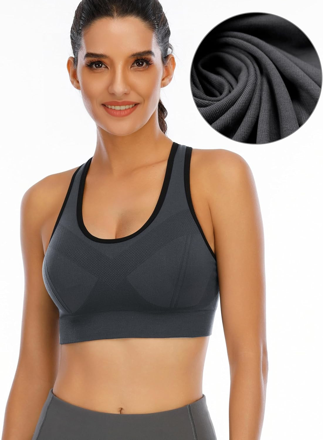 Elevate Your Workout with Ewedoos Women's Padded Sports Bras - 3 Pack of Supportive Strappy Criss Cross Yoga Bras