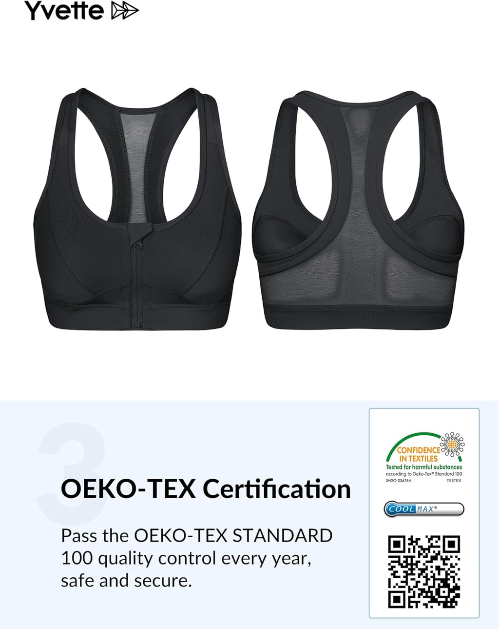 Elevate Your Workout with Our High Impact Zip Front Sports Bra for Plus Size Women - Perfect for Fitness and Running