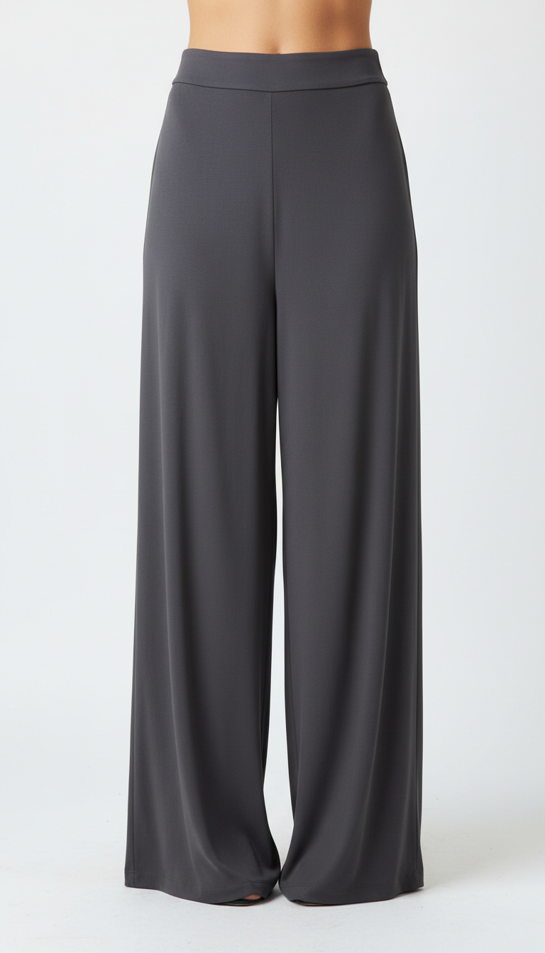 Urban Graphite Wide-Leg Pants