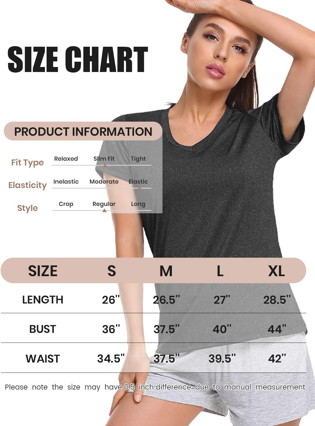 Elevate Your Workout with Our 5-Pack Women's Moisture-Wicking V-Neck T-Shirts - Perfect for Yoga, Gym, and Everyday Comfort