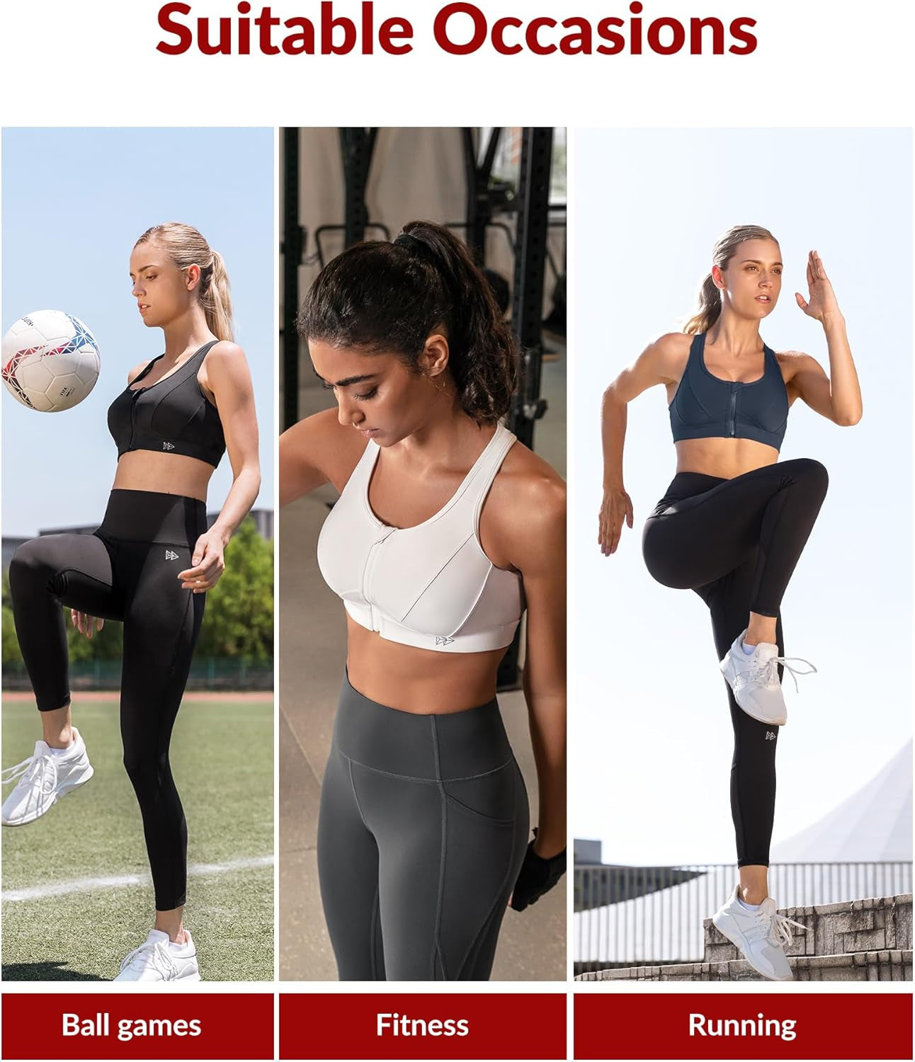 Elevate Your Workout with Our High Impact Zip Front Sports Bra for Plus Size Women - Perfect for Fitness and Running